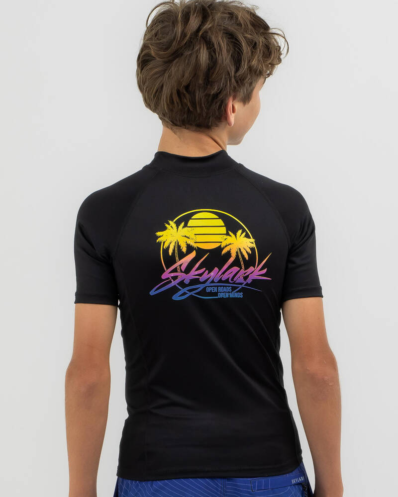 Skylark Boys' Exotic Short Sleeve Rash Vest for Mens