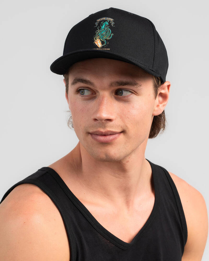 Salty Life Kraken Snapback Cap for Mens