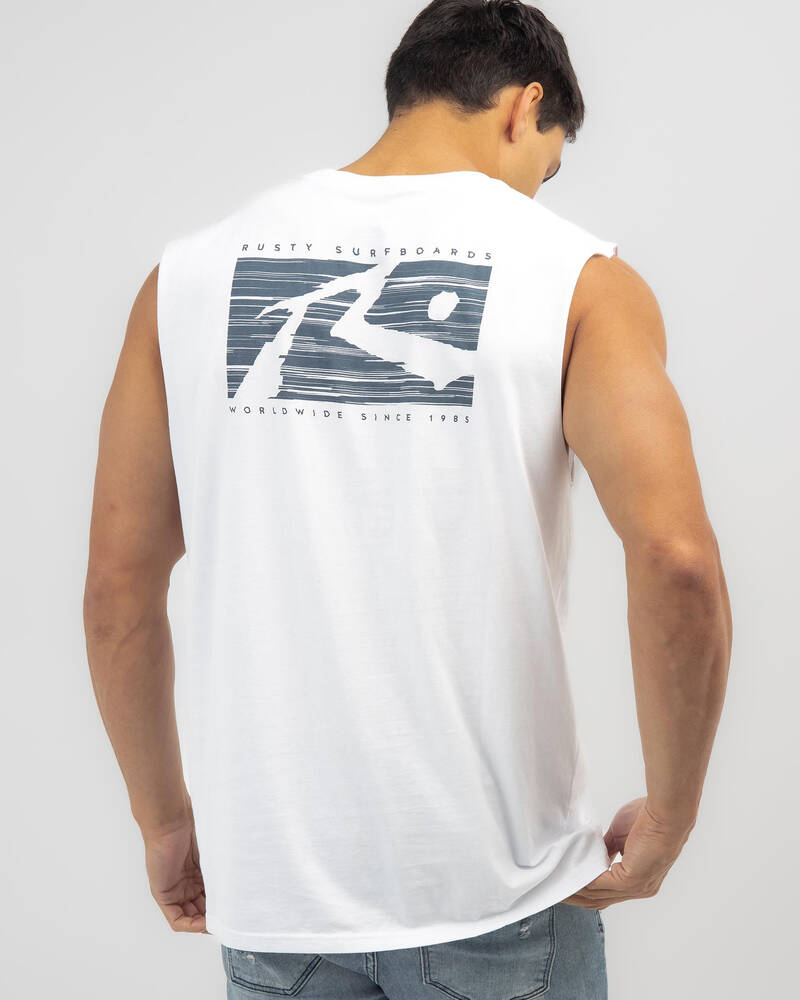 Rusty R Dot Muscle Tank for Mens