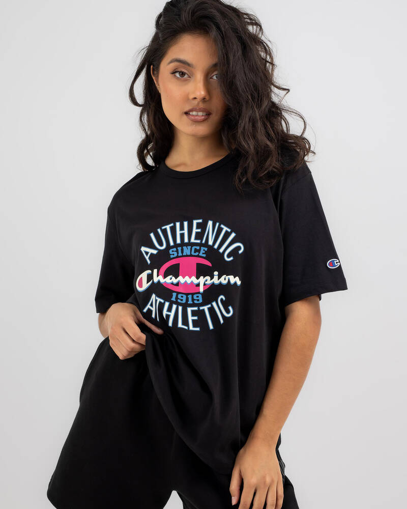 Champion Graphic Oversized T-Shirt for Womens