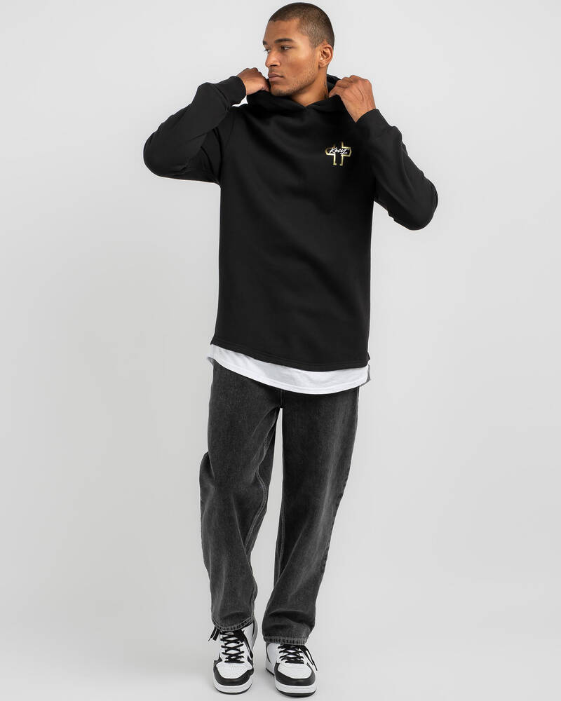 Kiss Chacey Unbowed Hooded Layered Dual Curved Hoodie for Mens