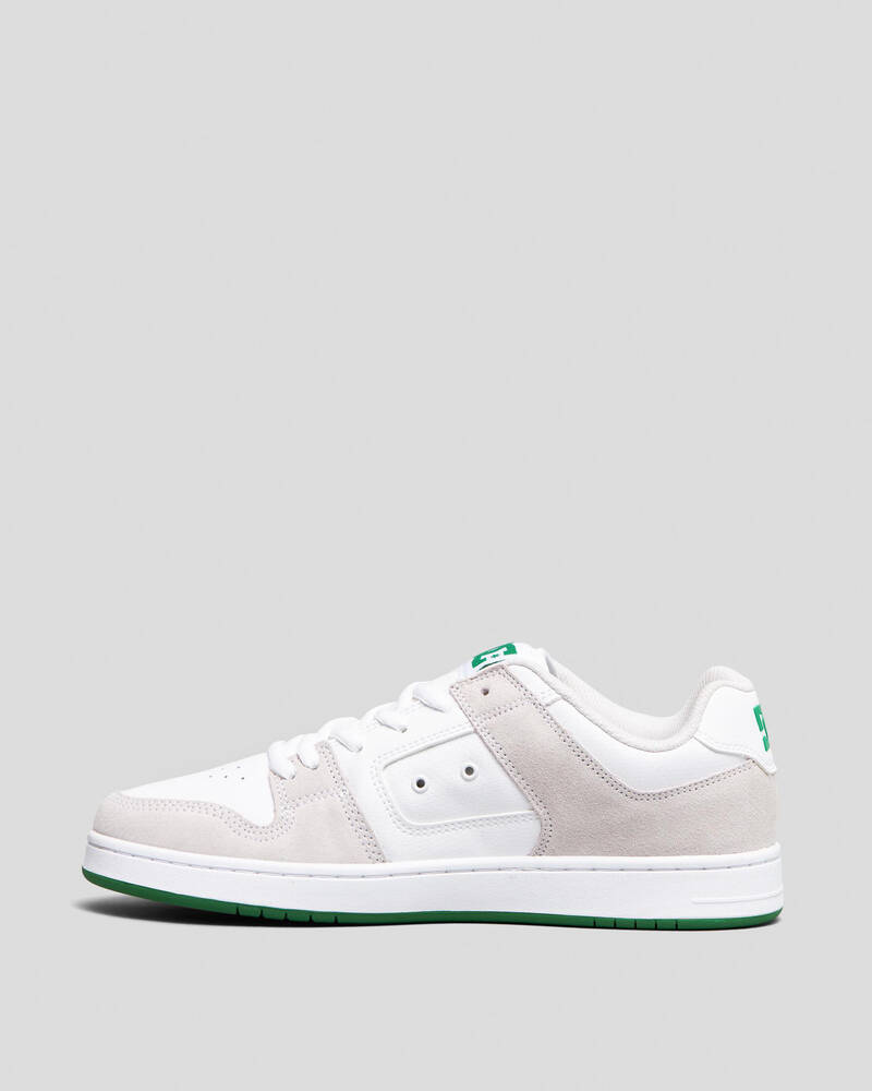 Shop DC Shoes Manteca 4 Shoes In White/grey/green - Fast Shipping ...