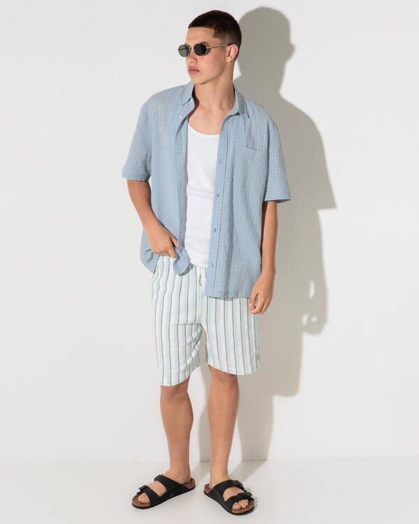 Lucid Relic Elastic Waist Shorts for Mens