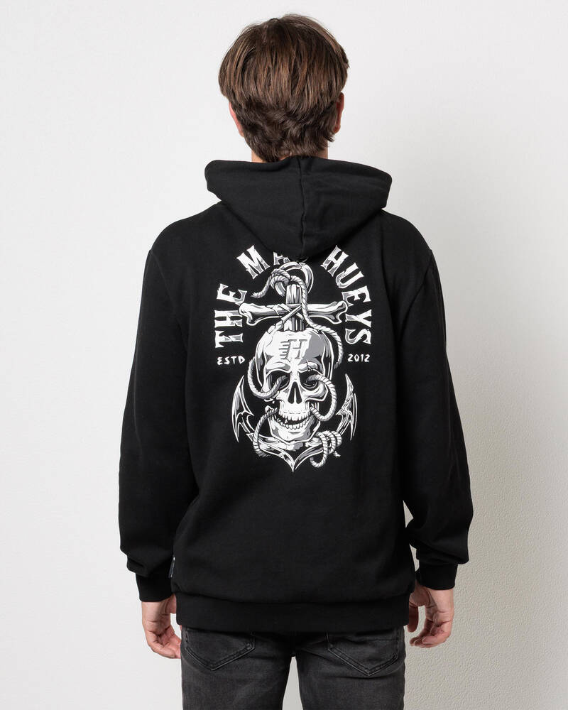The Mad Hueys Rope Skull Anchor Hoodie for Mens