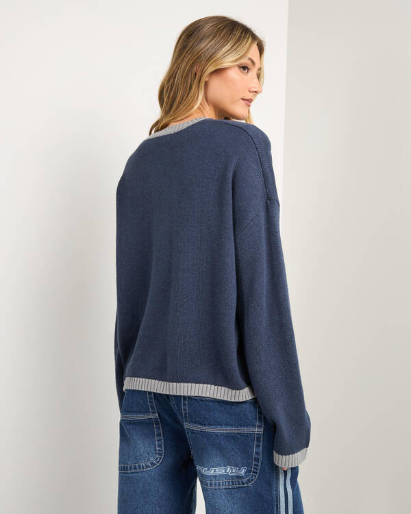 Rusty Rider Relaxed Knit Jumper for Womens