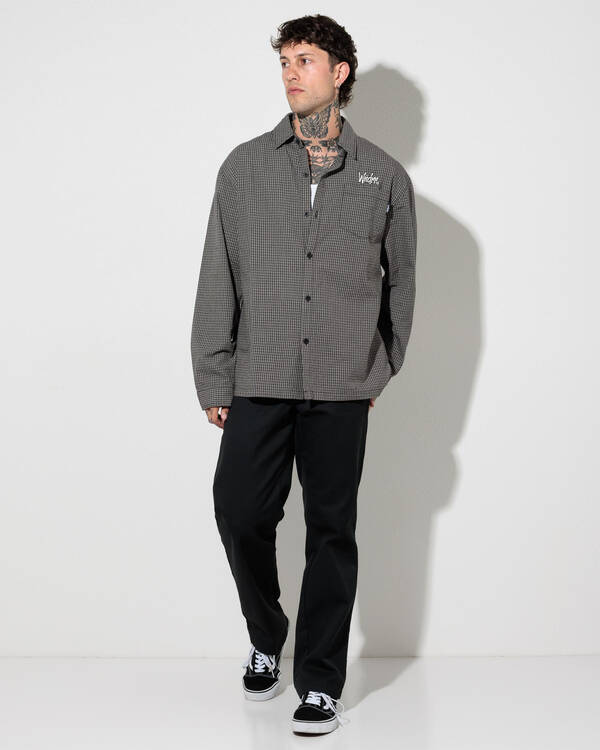 Wndrr Starter Check Long Sleeve Shirt for Mens