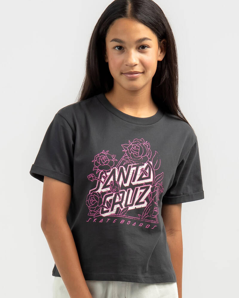 Santa Cruz Girls' Botanic Not A Dot Front T-Shirt for Womens