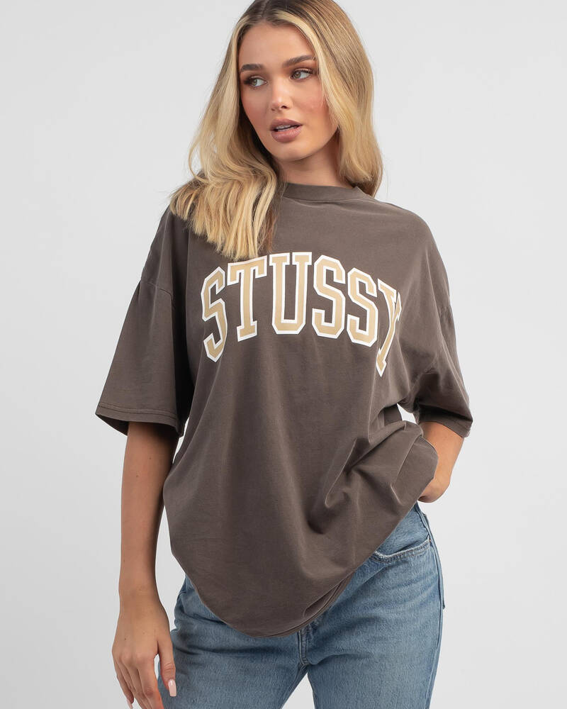 Stussy Campus Relaxed T-Shirt for Womens