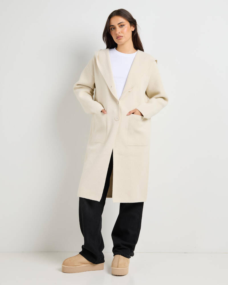 Ava And Ever Verona Hooded Knit Coatigan for Womens