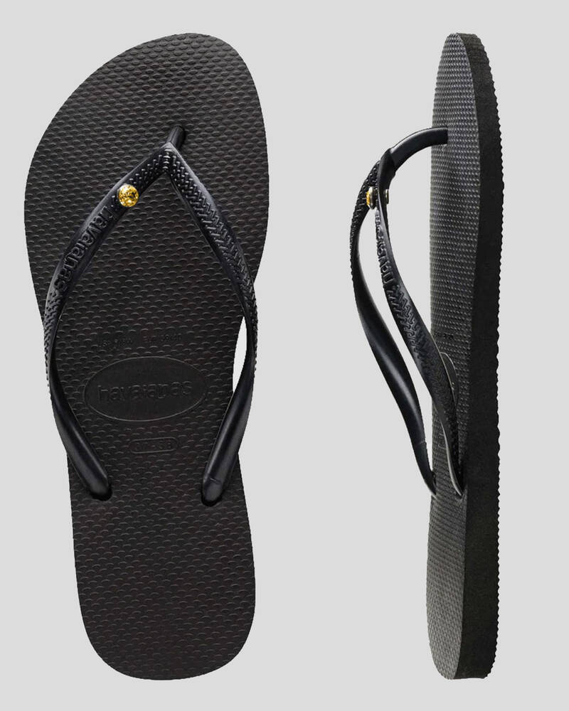 Havaianas Slim Coloured Crystal Thongs for Womens