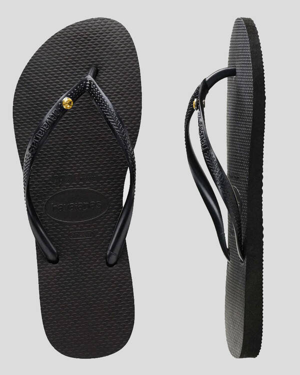 Havaianas Slim Coloured Crystal Thongs for Womens