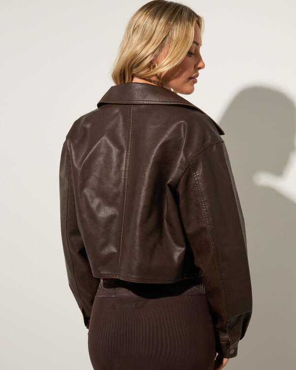 Ava And Ever Jett Faux Leather Jacket for Womens