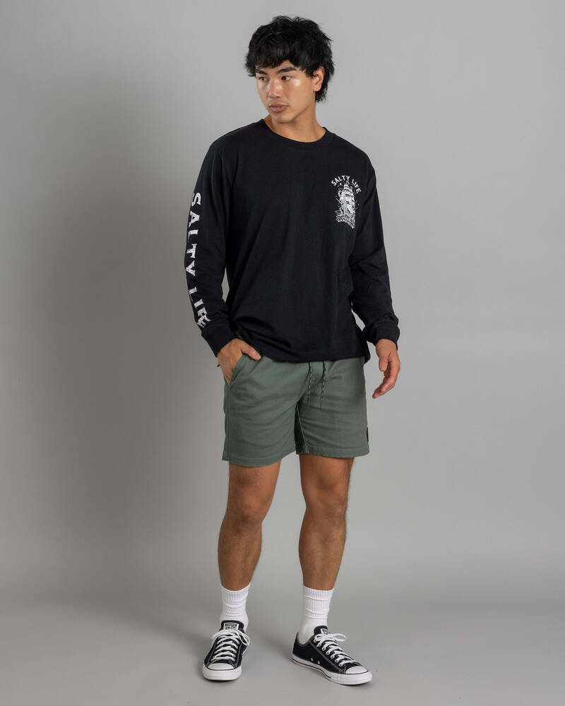 Salty Life Vision Elastic Waist Shorts for Mens