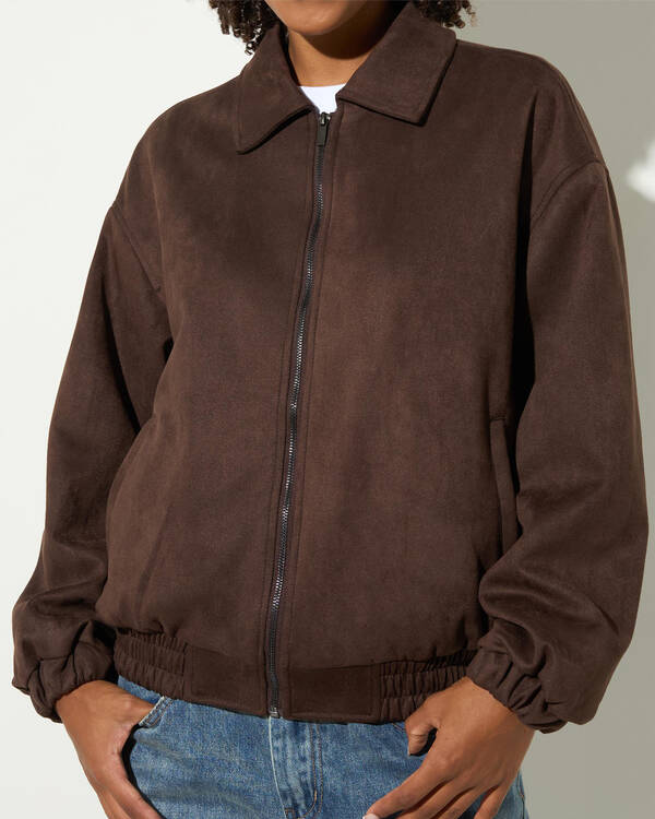 Ava And Ever Quentin Faux Suede Jacket for Womens