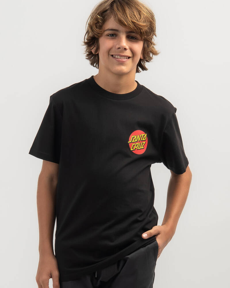 Santa Cruz Boys' Classic Dot Chest T-Shirt for Mens