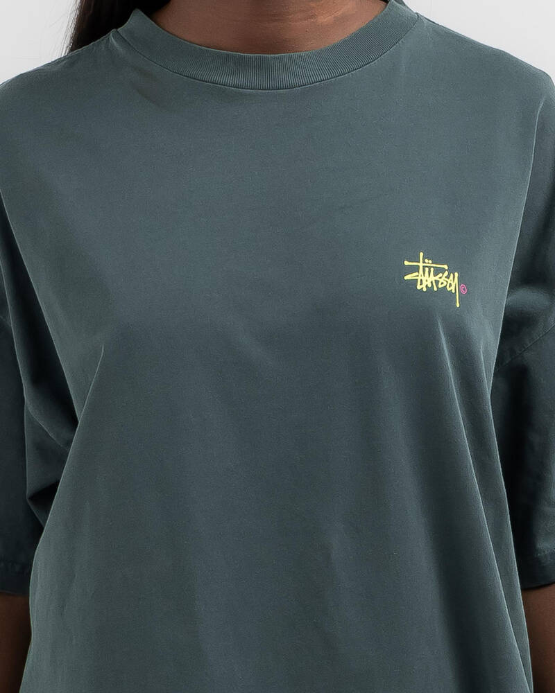Stussy Graffiti Pigment Relaxed T-Shirt for Womens
