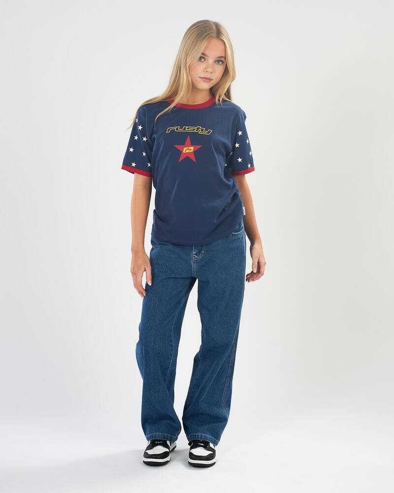 Rusty Girls' Star Boom Bang T-Shirt for Womens