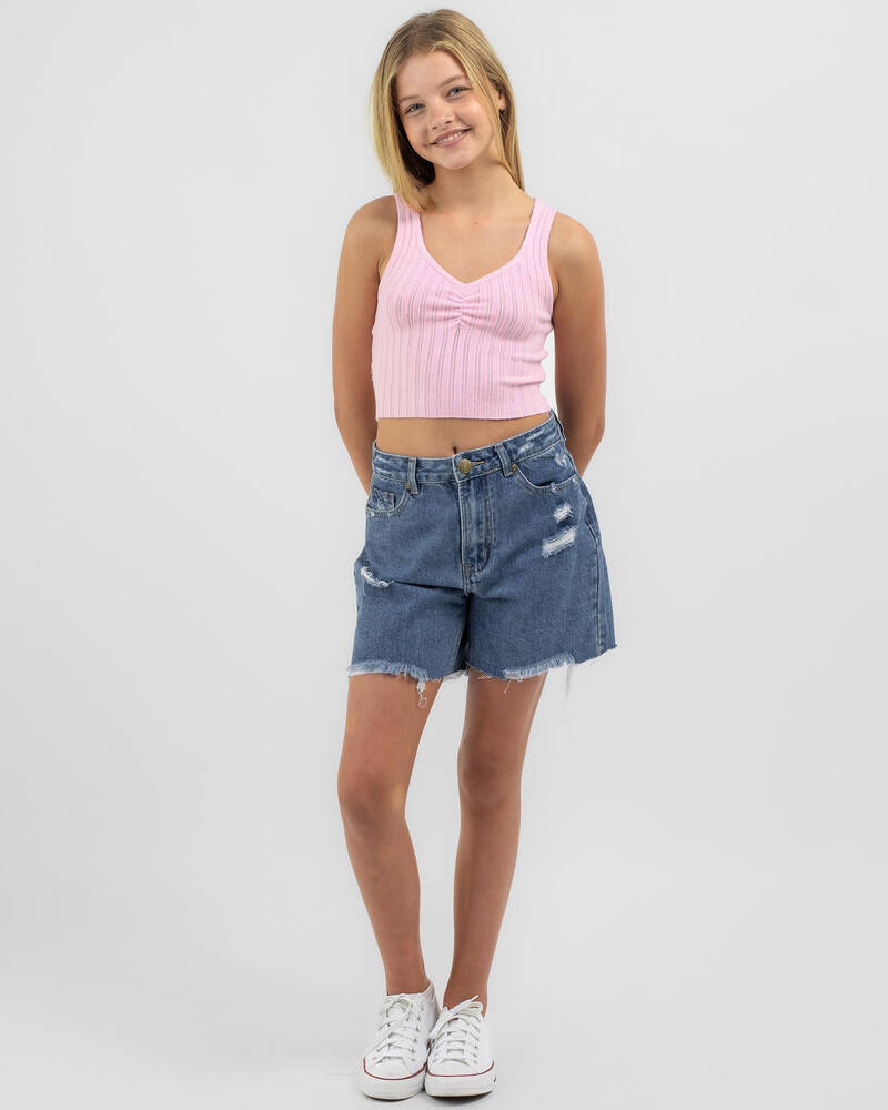 Mooloola Girls' Harley Pointelle Top for Womens