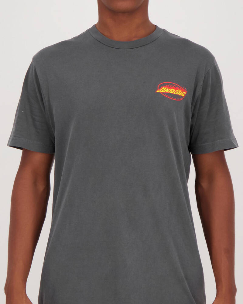 Santa Cruz Flaming Oval Dot T-Shirt for Mens