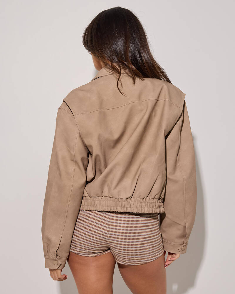 Ava And Ever Brando Faux Leather Jacket for Womens