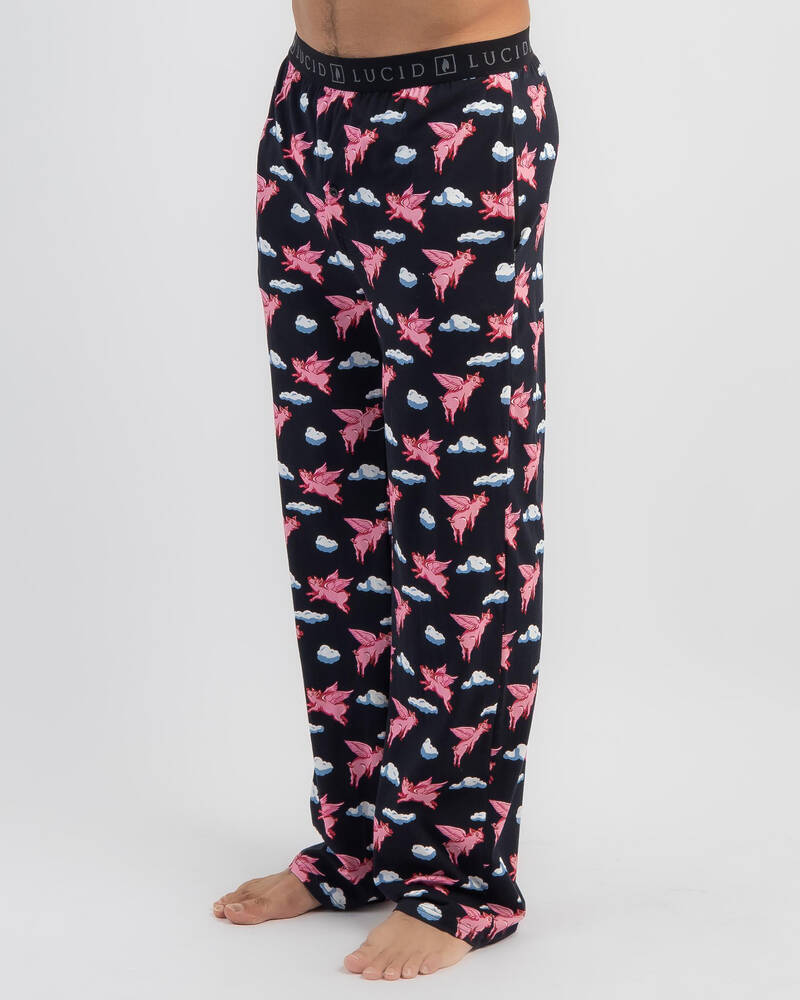 Lucid Flying Pigs Pyjama Pants for Mens