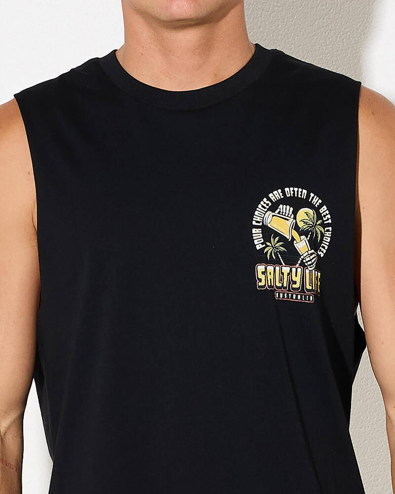 Salty Life Pour Choices Muscle Tank for Mens