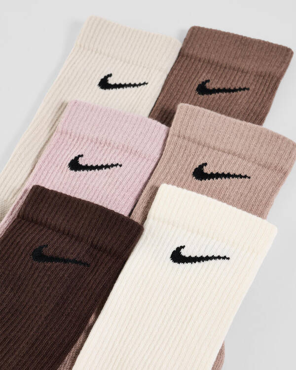 Nike Everyday Elevated Crew Socks 6 Pack for Mens