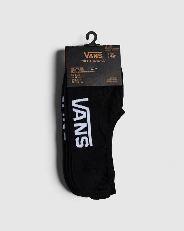 Vans Super No Show Socks 3 Pack for Womens