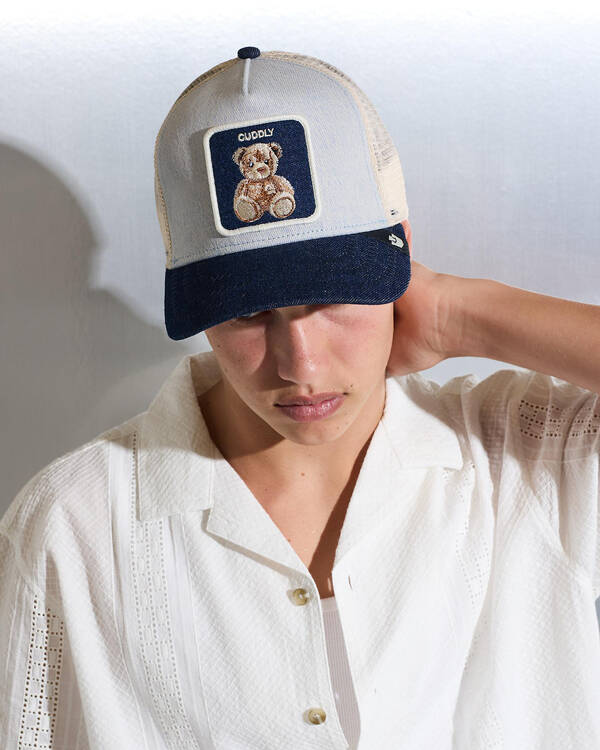 Denim Cuddly Trucker Cap