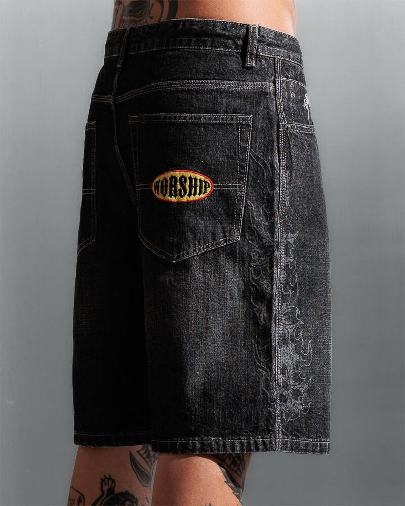 Worship Supplies Tropic Heat Big Dawg Jean Shorts for Mens