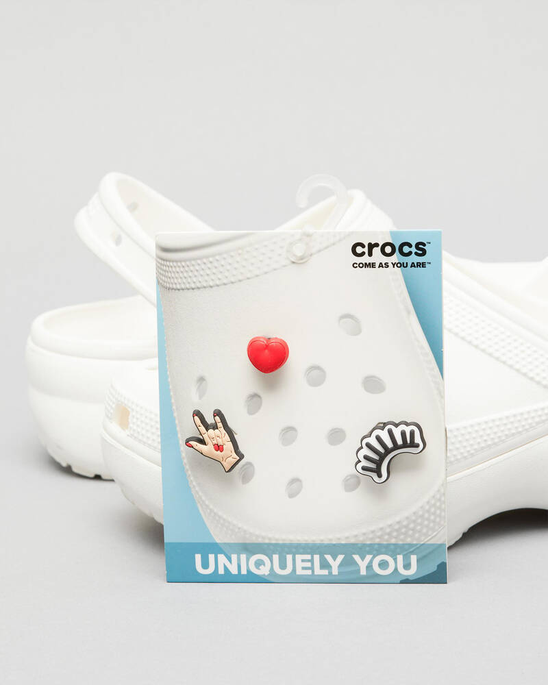 Crocs Girly Rock On Jibbitz 3 Pack for Unisex