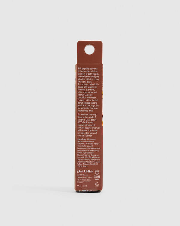 Quick Flick Butter Glaze Tri-Peptide Lip Gloss for Womens