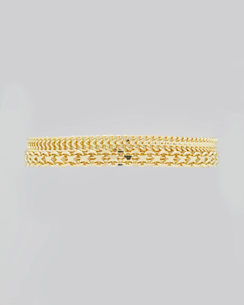 REPUBLIK Gold Chain Bracelet for Mens image number null