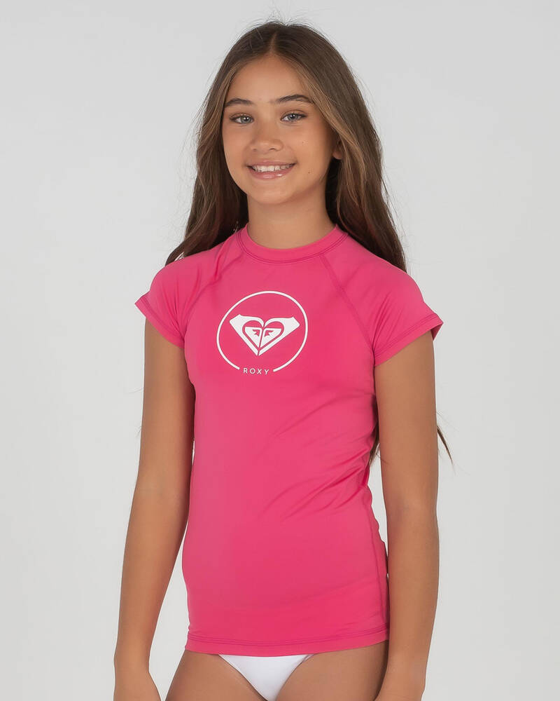 Roxy Girls' Beach Classics Short Sleeve Rash Vest for Womens