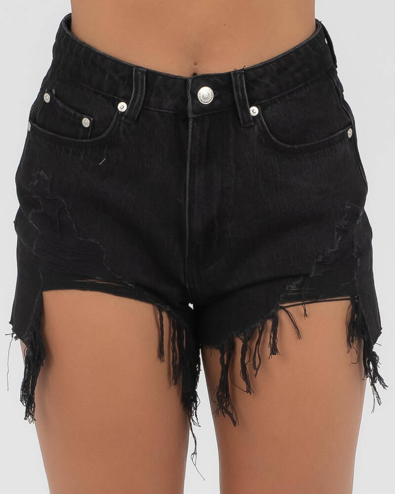 Black Palms The High Relaxed Shorts for Womens