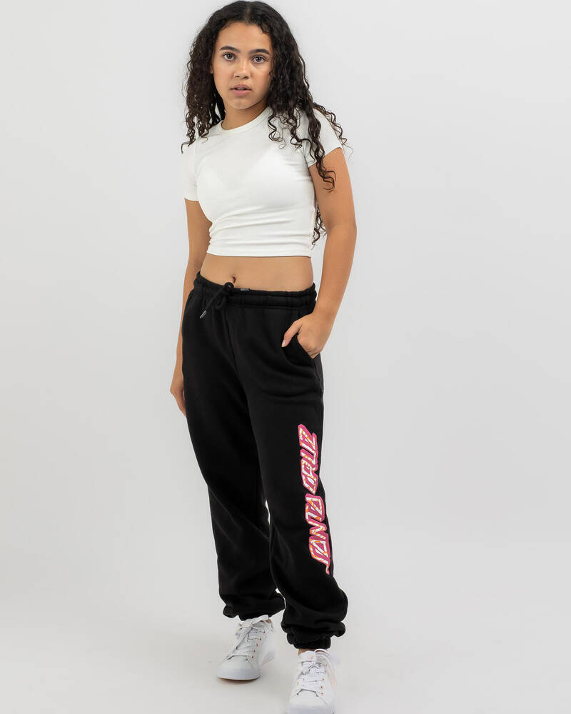 Santa Cruz Girls' Zebra Marble Strip Track Pants for Womens