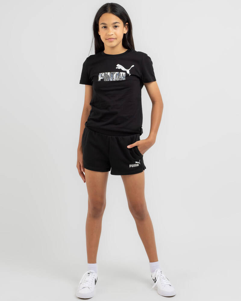 Puma Girls' Ess+ Shorts for Womens