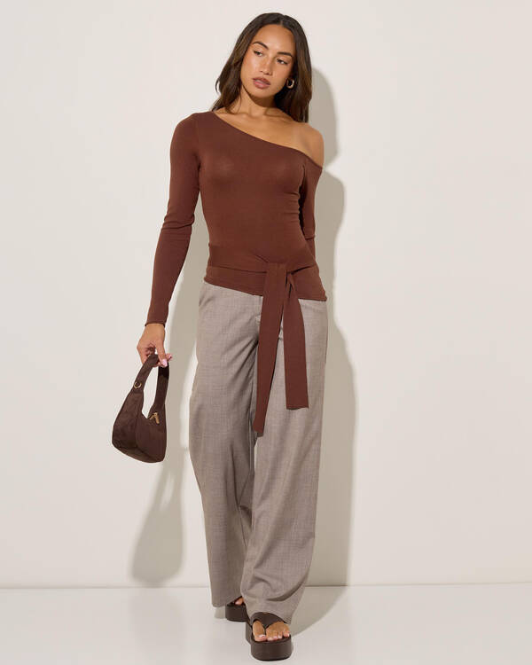 Ava And Ever Donna Off Shoulder Knit Top for Womens