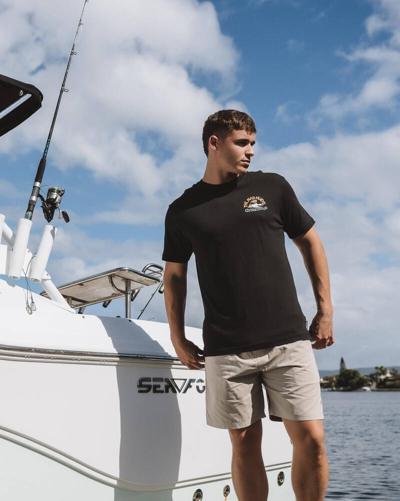 The Mad Hueys Skull Anchor Volley Shorts for Mens