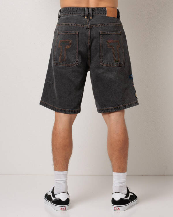 Thrills Against All Odds Mid Slacker Relaxed long Denim Short for Mens