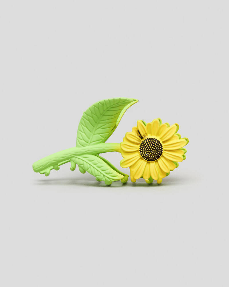 Karyn In LA Sunflower Hair Claw Clip for Womens