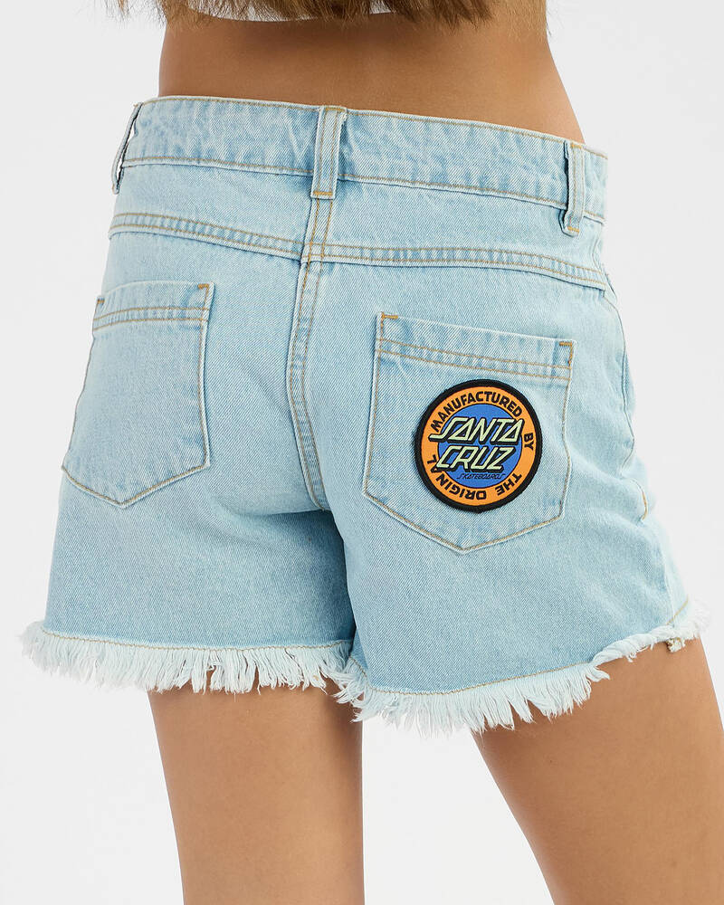 Santa Cruz Girl's MFG Retro Dot Denim Short for Womens