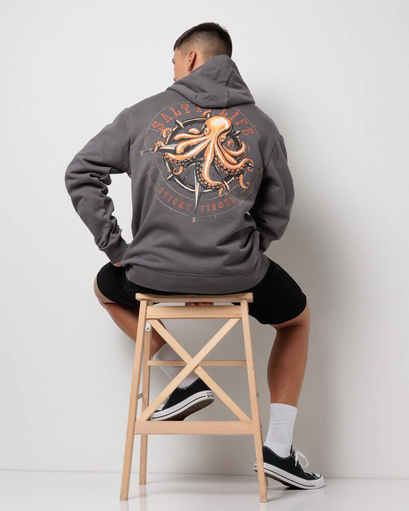Salty Life Compass Hoodie for Mens