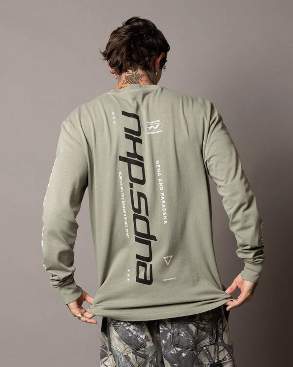 Nena & Pasadena Sector Relaxed Long Sleeve T-Shirt for Mens