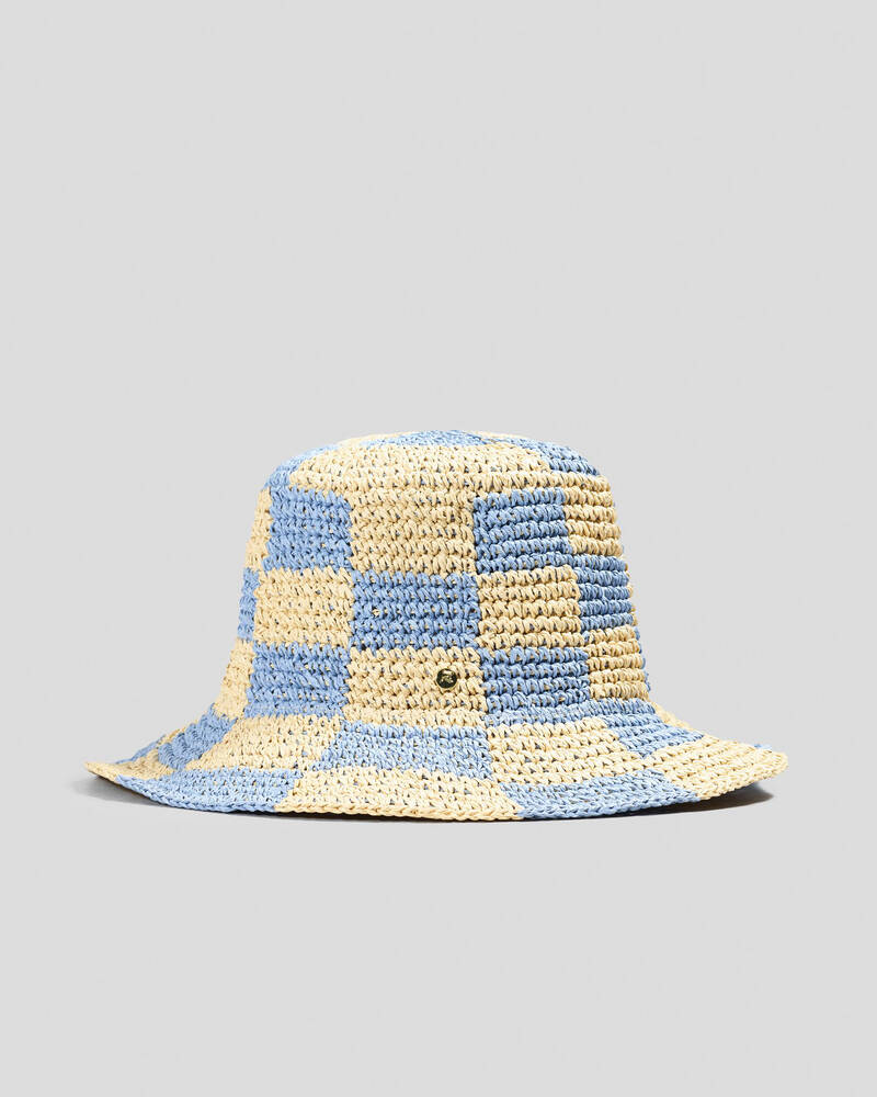 Rusty Ariel Straw Bucket Hat for Womens