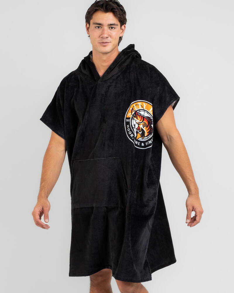 Salty Life Hooked Hooded Towel for Mens