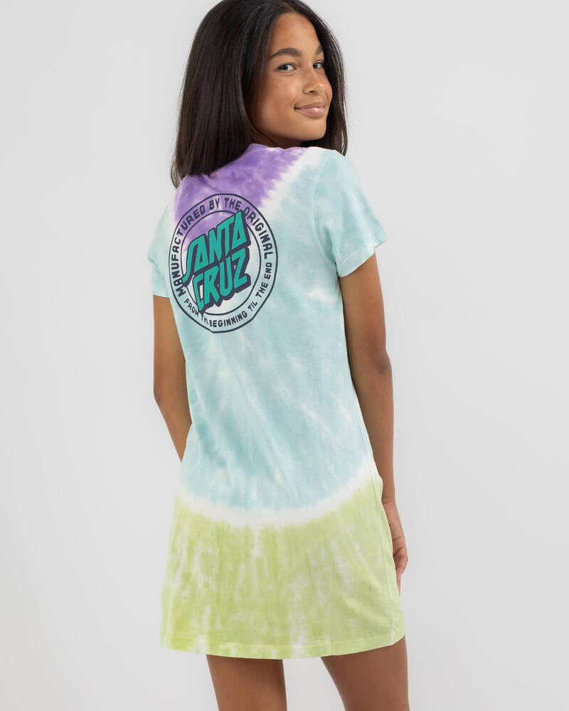 Santa Cruz Girls' Tte Mfg Dot Redux Tie Dye Dress for Womens
