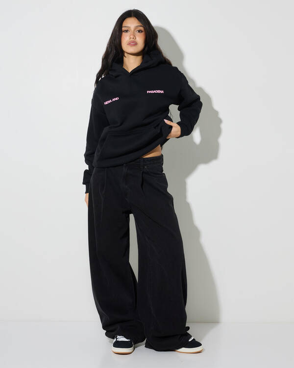 Nena & Pasadena Neonix Relaxed Fit Hoodie for Womens