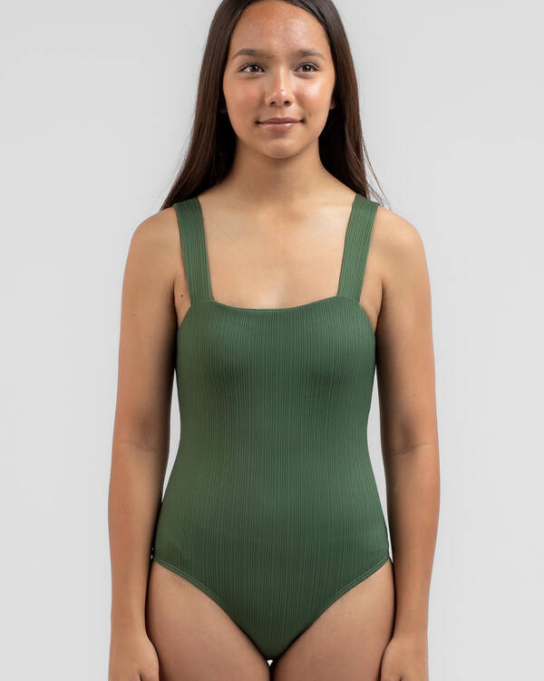 Topanga Girls' Willa Rib One Piece Swimsuit for Womens