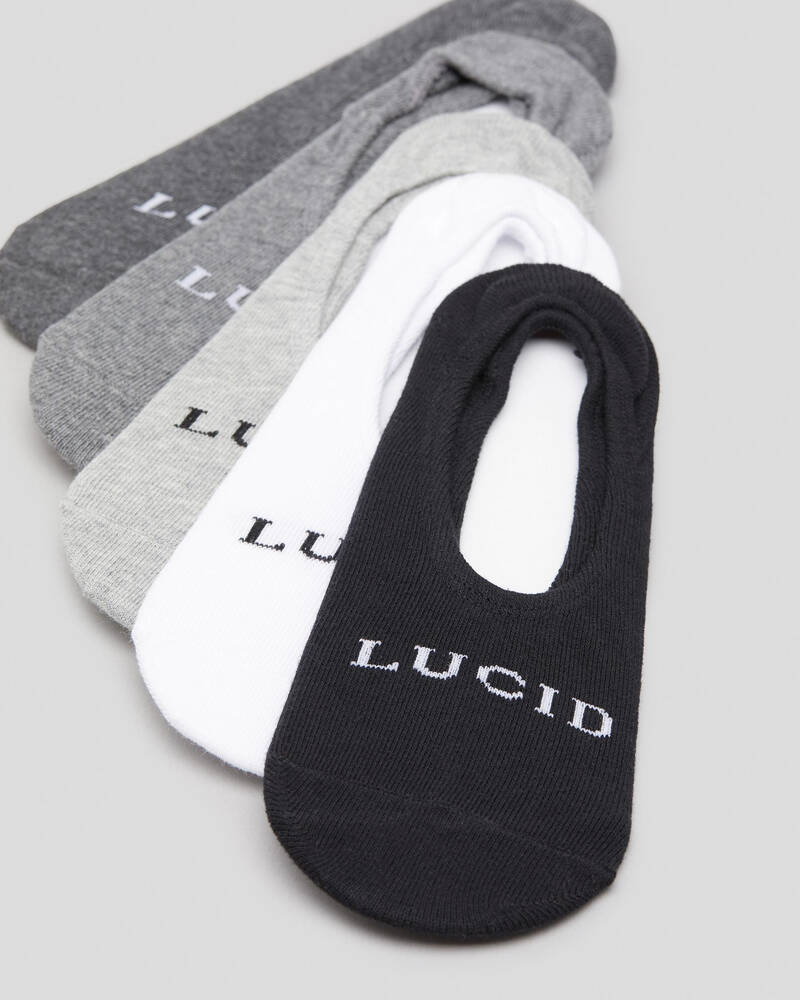 Lucid Direct Invisible Socks 5 Pack for Mens